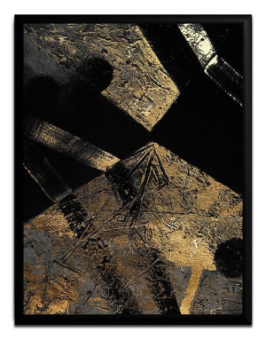 Obraz na płótnie 33x43cm złoty