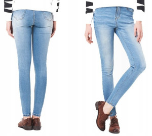 Spodnie Jeansy Rurki Damskie 576 70 cm PRZECENA !