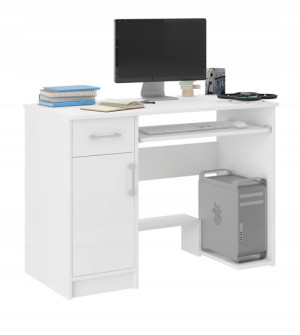 Biurko Komputerowe 90cm Stolik Laptop Biała N-10