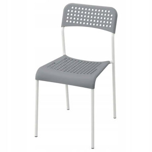 Krzesło Ikea Adde Do Jadalni Szare