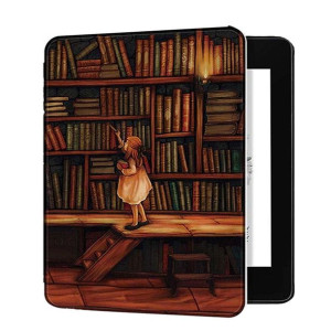 Etui graficzne Smart Case do Kindle Oasis 2019 (Library Girl)