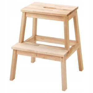 Taboret Ze Schodkiem Brzoza Bekvam 50 Cm