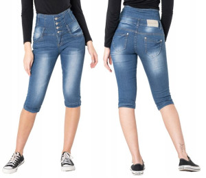 Krótkie Spodenki Jeansy Rybaczki Damskie 1345 r 74