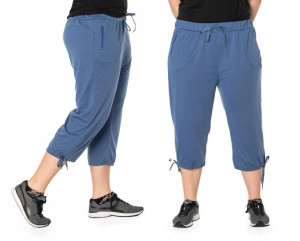 Duże Krótkie Spodenki Damskie Rybaczki 86022-8 9XL