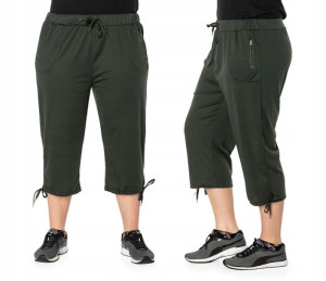 Duże Krótkie Spodenki Damski Rybaczki 86022-10 7XL