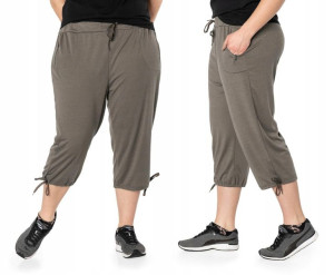 Duże Krótkie Spodenki Damskie Rybaczki 86022-3 9XL
