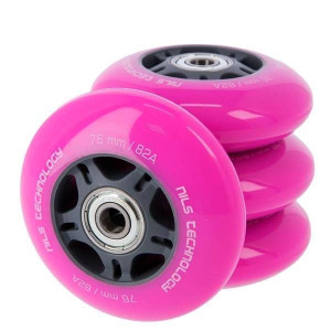 NILS Zestaw 4x Kółka 76 mm + Łożyska ABEC-7 Do Rolek