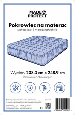 Folia ochronna / pokrowiec na materac 208,3x248,9