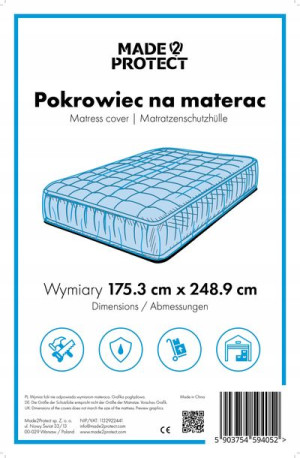 Folia ochronna / pokrowiec na materac 175,3x248,9