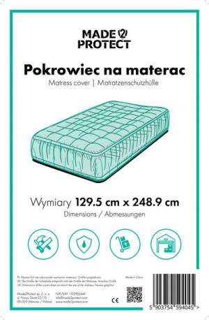 Folia ochronna / pokrowiec na materac 129,5x248,9