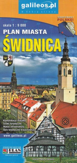 ŚWIDNICA POWIAT ŚWIDNICKI mapa turystyczna PLAN