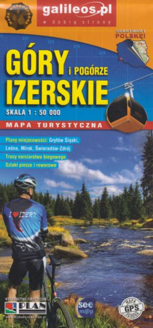 Góry Pogórze Izerskie Mapa Wodoodporna Plan 2020