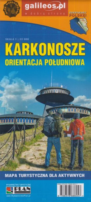 KARKONOSZE mapa turystyczna LAMINOWANA PLAN