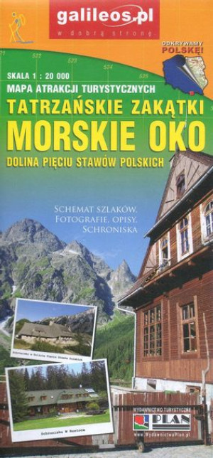 MORSKIE OKO mapa turystyczna 1:20 000 PLAN