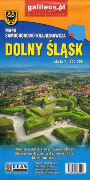 DOLNY ŚLĄSK mapa drogowa 1:250 000 PLAN