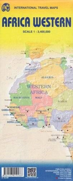 AFRYKA ZACHODNIA mapa drogowa ITMB