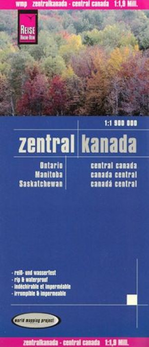 KANADA ŚRODKOWA mapa drogowa 1:1 900 000 RKH