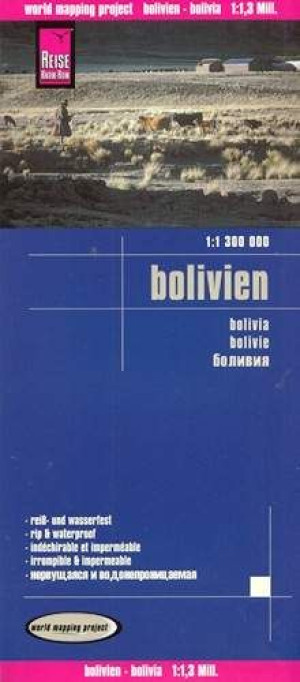 BOLIWIA mapa drogowa 1:1 300 000 Reise Know-How