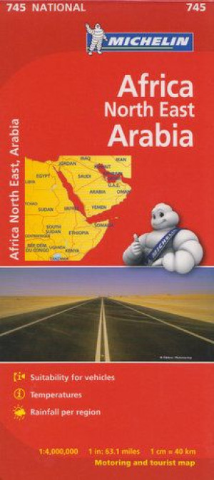 AFRYKA Pn-Wsch mapa drogowa 1:4 000 000 Michelin