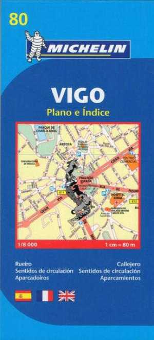 VIGO Hiszpania plan miasta mapa 1:8 000 Michelin