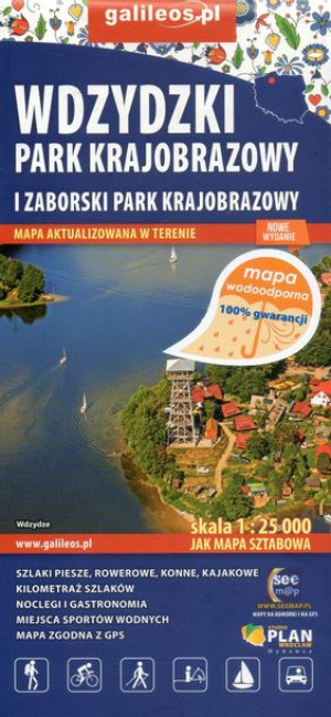Wdzydzki Zaborski Park Krajobrazowy Mapa Plan