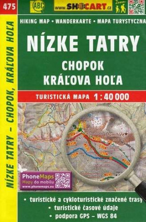 NIŻNE TATRY CHOPOK mapa turyst. 1:40T SHOCART
