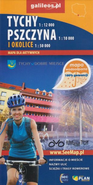 TYCHY PSZCZYNA mapa turystyczna WODOODPORNA