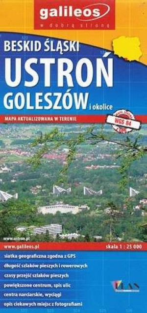 Ustroń Goleszów Beskid Śląski Mapa Plan