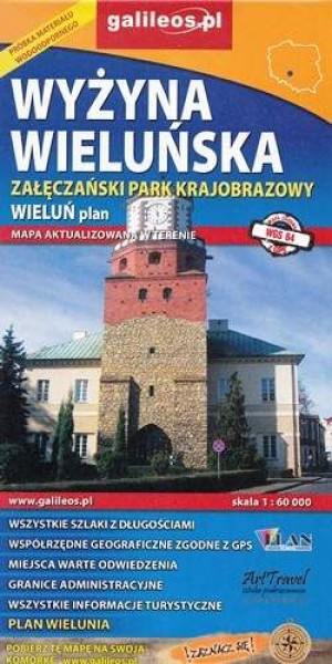 WYŻYNA WIELUŃSKA ZAŁĘCZAŃSKI PK mapa turyst. PLAN