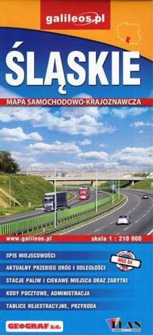 ŚLĄSKIE mapa drogowo-krajoznawcza PLAN NOWA