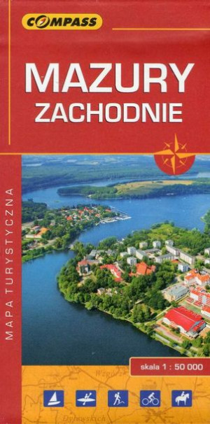MAZURY ZACHODNIE mapa turyst 1:50T COMPASS
