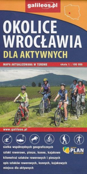 OKOLICE WROCŁAWIA mapa turystyczna 1:25T PLAN