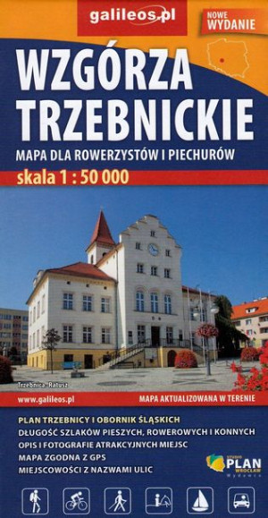 WZGÓRZA TRZEBNICKIE mapa turystyczna 1:50T PLAN