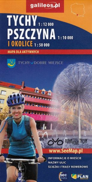 TYCHY PSZCZYNA I OKOLICE mapa turystyczna PLAN