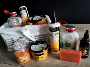 zestaw prezentowy kosz spa kosmetyki naturalne