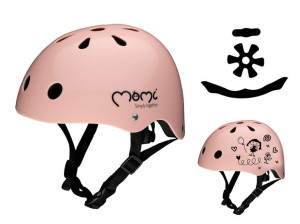 Kask dziecięcy ochronny ROWER HULAJNOGA 47-58 MoMi MiMi Różowy