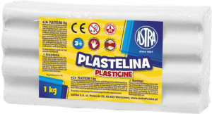 Plastelina 1Kg Biała Astra