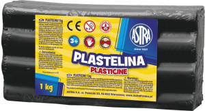 Plastelina 1Kg Czarna Astra