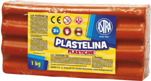 Plastelina 1Kg Czerwona Astra
