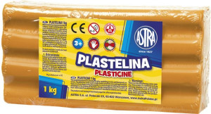 Plastelina 1Kg Pomarańczowa Astra