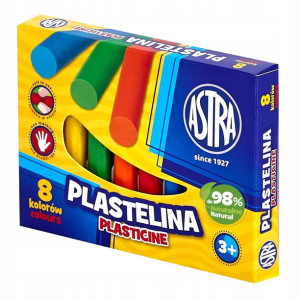 Plastelina Astra 8 Kolorów
