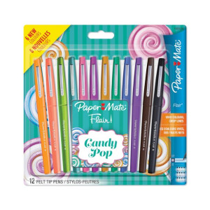 Pisaki Paper-Mate Flair Candy Pop 12 Kolorów