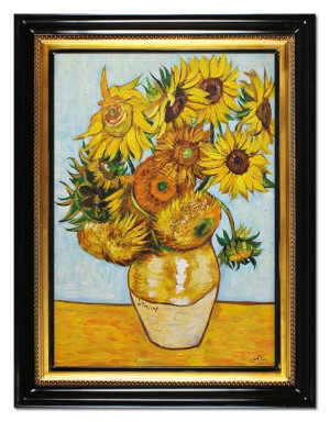 Obraz olejny ręcznie malowany Vincent van Gogh Słoneczniki kopia 66x86cm