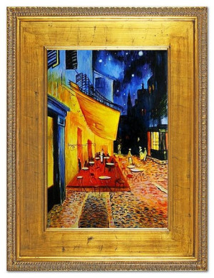 Obraz olejny ręcznie malowany Vincent van Gogh Nocna kawiarnia kopia 92x122