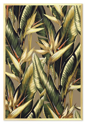 Obraz na płotnie złota dżungla 63x93cm