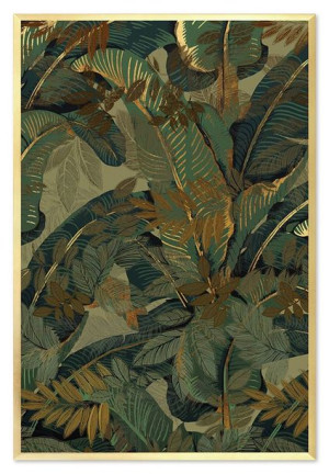 Obraz na płotnie złota dżungla 63x93cm