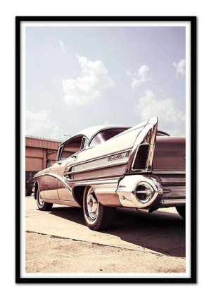 Obraz na płotnie auto retro 63x93cm