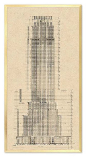 Obraz na płótnie Art Deco 48x93cm