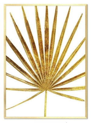 Obraz na płótnie czarno-złoty glamour 53x73cm