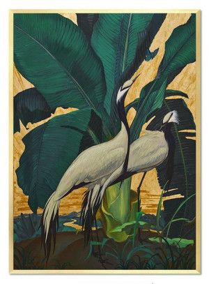 Obraz na płotnie złota dżungla 53x73cm